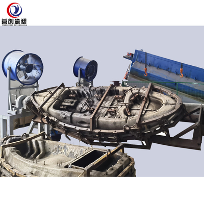 comprare fabbricazione di plastica del kajak del PE del peschereccio LLDPE della macchina di Rotomolding della navetta 46Kw online manufacture