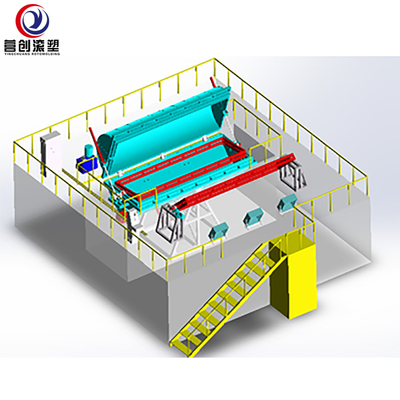 comprare fabbricazione di plastica del kajak del PE del peschereccio LLDPE della macchina di Rotomolding della navetta 46Kw online manufacture