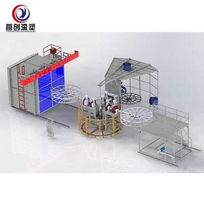 comprare 400T Max Pressure Rotary Moulding Machine per la produzione di scatole frigorifere online manufacture