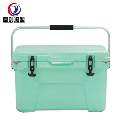 comprare Casella di raffreddamento rotomoldata personalizzata in verde resistente agli UV con manico online manufacture