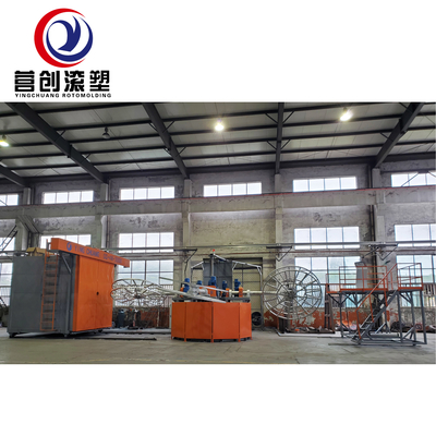 comprare Macchina di stampaggio a rotazione biassiale a quattro bracci con volume di serbatoio di 7000L online manufacture