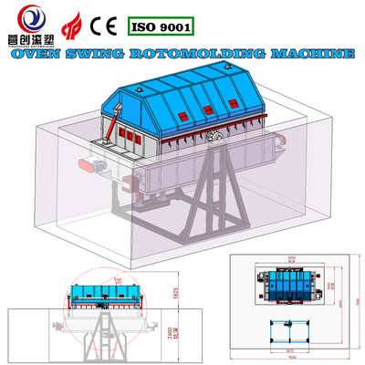 comprare 220V/380V macchina di produzione di serbatoi di acqua a rotomoulding automatico online manufacture