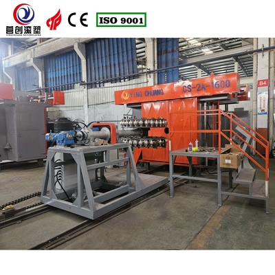 comprare 220V/380V/440V Voltage Shuttle Rotomolding Machine con sistema di controllo PLC e velocità di rotazione regolabile per pickleball online manufacture