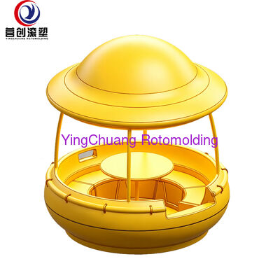 comprare Yingchuang OEM Rotomolded Stampo galleggiante per barche per barbecue, stampo rotazionale in alluminio a forma di UFO con tavolo a baldacchino per la produzione di galleggianti per griglie per il tempo libero in plastica fabbricazione online