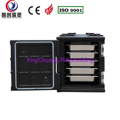 comprare YINGCHUANG OEM 75L Maniglia Nera Tipo Scatola Isolata Rotostampata, Spessa Schiuma PU Tenuta Calda e Fredda GN Pan Armadio per Il Trasporto Alimentare per Catering Mensa Cucina Centrale fabbricazione online