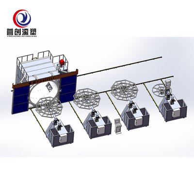 Serbatoio di acqua rotazionale biassiale del PE 500L 1000l 2000L della macchina di formatura disponibile