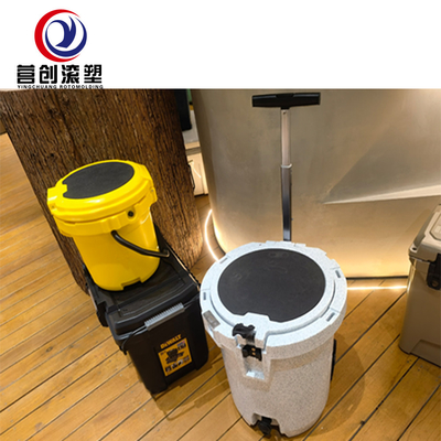7kg-15kg Casella di raffreddamento gialla rotomoldata con resistenza agli UV