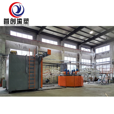 LLDPE Bi-Axial Rotomoulding Machine 7000L Tank Volume 1 anno