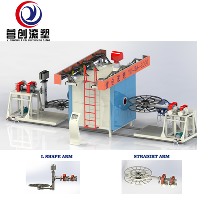 Macchina di stampaggio a rotazione biassiale efficiente e affidabile per PP/PE/HDPE/LLDPE