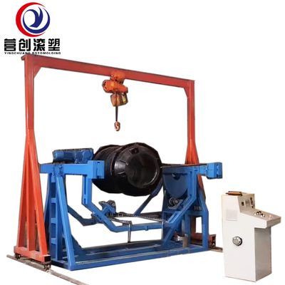 6KW-11KW Macchina automatica di rotomoulding rock and roll con gru portante di supporto