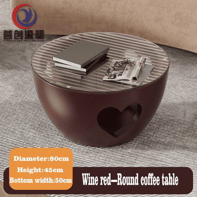 Tavolo da caffè resistente ai raggi UV multicolore Roto Molded Mobili interni / esterni
