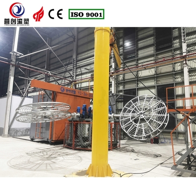 Macchina di produzione di serbatoi d'acqua a controllo PLC per risparmio energetico / macchina di stampaggio rotativo per plastica PE
