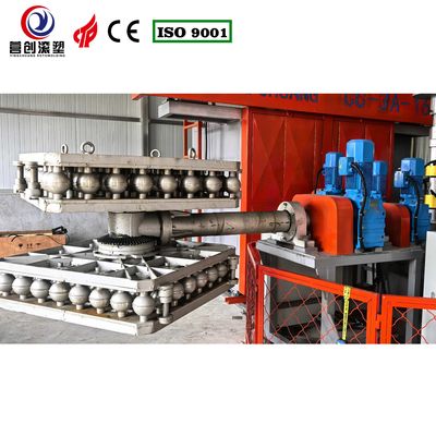 62KW Customisable Bi Axial Rotomoulding Machine per la fabbricazione di palline di pickleball in PP / PE / HDPE / LLDPE