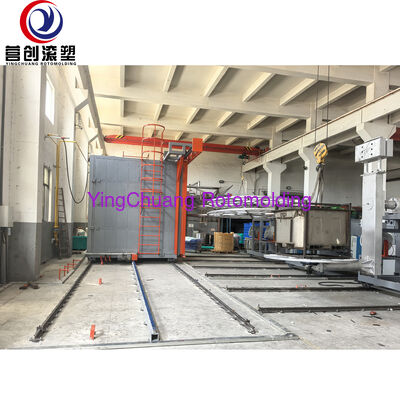 YINGCHUANG CS-3A-3500 Attrezzatura per stampaggio rotazionale con navetta a tre bracci, macchina per lo stampaggio rotazionale automatica a gas per prodotti in plastica PE cavi di grandi dimensioni