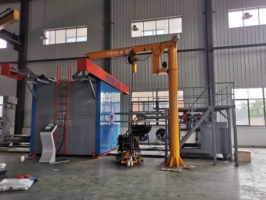 Impianto di fabbricazione macchina di stampaggio a rotazione con sistema di controllo PLC per serbatoio d'acqua
