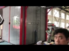 Macchina per lo stampaggio rotativo con navetta a due stazioni per impianti di produzione