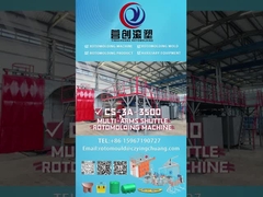 Yingchuang Roto CS-3A-3500 Multi-Arms Shuttle Rotomolding Machine
