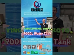 Serbatoi di acqua a forma rotante di capacità 7000L Alta resistenza e affidabilità