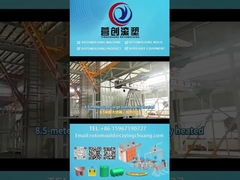 Macchina di rotomolding a navetta Yingchuang Roto CS-2A-8500 O-arms Utilizzata per la rotomoldatura su larga scala