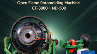 Set per stampaggio rotazionale a fiamma aperta Yingchuang CF-3000 e ND-500 | Macchine abbinate per serbatoio dell'acqua pieno e coperchio